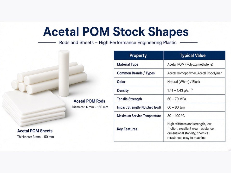 CNC machining setup for a precision acetal plastic part