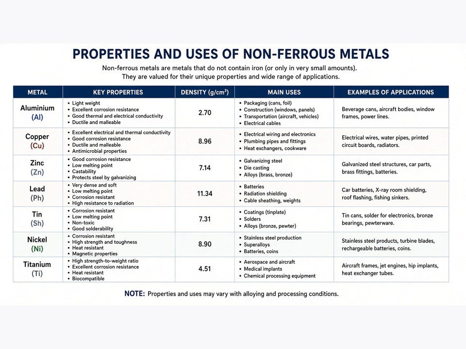 Recyclable non-ferrous metal stock and industrial material handling