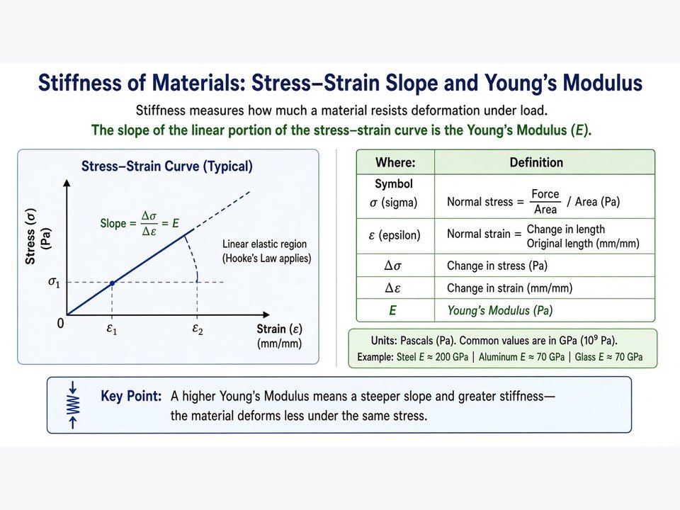 Stiffness of Materials Explained: Definition, Calculation, and Engineering Use