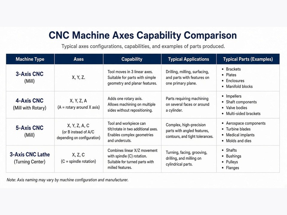 Five-axis CNC machining of a complex precision component