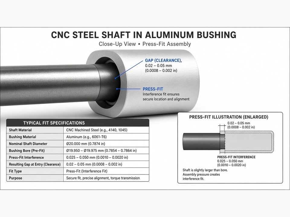 Inspection of a precision machined bore and shaft assembly